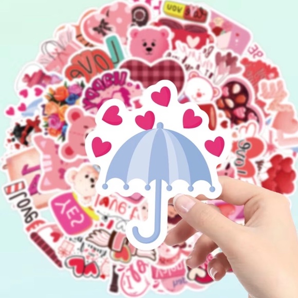 Other - 50 Valentine's Day Cute Stickers